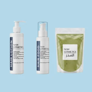 مجموعة تطويل وتكثيف الشعر المكثفة بالسدر والزيوت من صبا (3 منتجات)