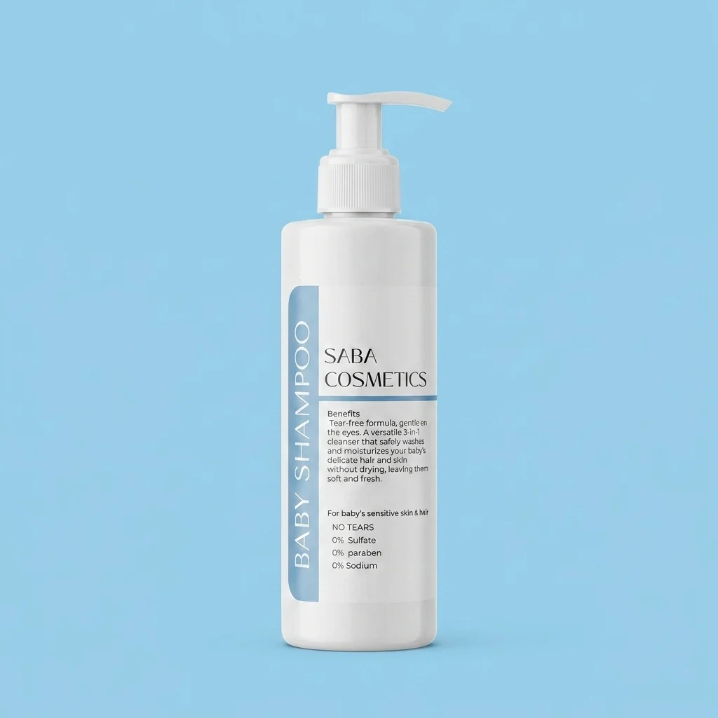 شامبو وبلسم وشاور جيل 3 في 1 للأطفال من صبا (Baby Shampoo)